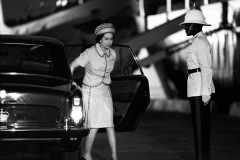 Queen Elizabeth II visits the Bahamas Feb. 20-22, 1975.