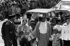 Queen Elizabeth II visits the Bahamas Feb. 20-22, 1975.