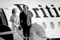 Queen Elizabeth II visits the Bahamas Feb. 20-22, 1975.