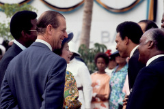 Queen Eliizabeth II and Prince Philip visit the Bahamas Feb. 20-21, 1975.