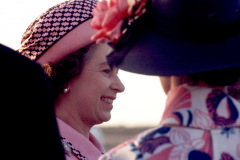 Queen Elizabeth II visits the Bahamas Feb. 20-22, 1975.