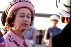 Queen Elizabeth II visits the Bahamas Feb. 20-22, 1975.