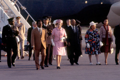 Queen Eliizabeth II and Prince Philip visit the Bahamas Feb. 20-21, 1975.