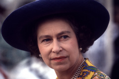 Queen Elizabeth II visits the Bahamas Feb. 20-22, 1975.