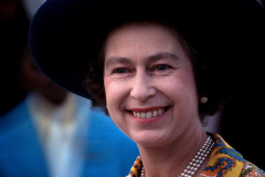 Queen Elizabeth II visits the Bahamas Feb. 20-22, 1975.