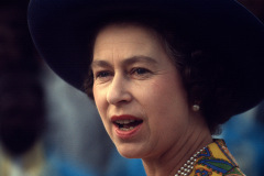 Queen Elizabeth II visits the Bahamas Feb. 20-22, 1975.