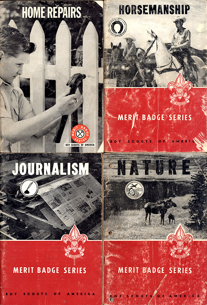 Boy Scout Merit Badge books c 1960s