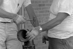 Construction on Southeast Missouri State College (University) campus 1966