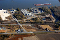 Aerial of LaCruz Street area of Smelterville 11-06-2010