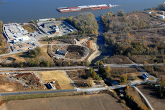 Aerial of Smelterville area including Cape LaCroix Creek 11-06-2010