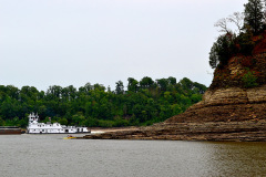 River levels were low enough for Geocachers to make it to Tower Rock by Kayak 08-04-2012