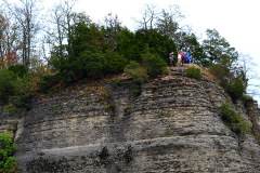 River levels were low enough for Geocachers to make it to Tower Rock by Kayak 08-04-2012