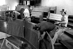 Trinity Lutheran Church pews c 1977