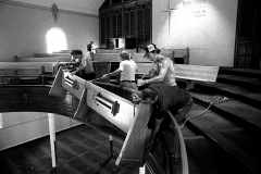 Trinity Lutheran Church pews c 1977