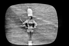 TV screen captures of Golden Eagles Marching Band 1964