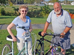 The Cearneys drove 30 miles to ride the Cape LaCroix trail and shop in Cape Girardeau