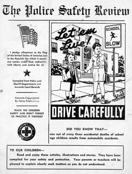 The Police Safety Review distributed by the Cape Girardeau Police Department in the 1950s