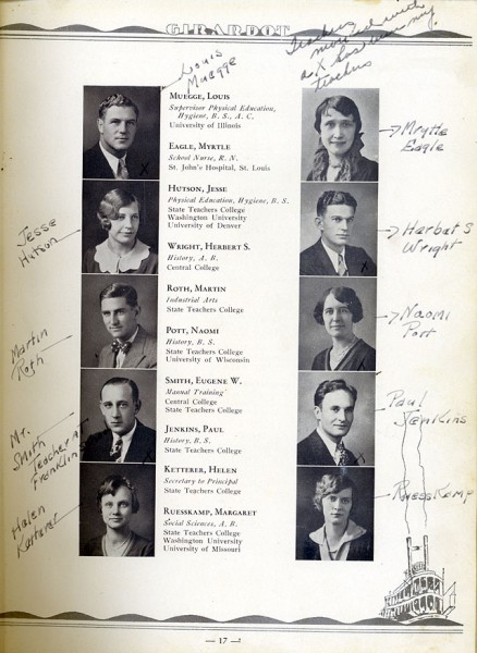 1931 Girardot Faculty P17