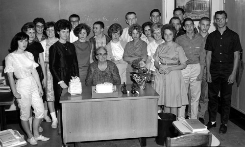 Cape CHS Miss Krueger's retirement party 1963