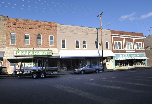 The north side of the 600 block of Good Hope in Cape Girardeau's Haarig District 