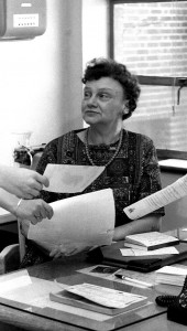 Helen Ketterer at her desk