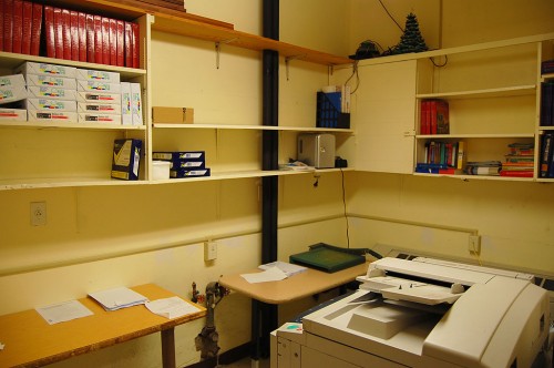 Room used for student darkroom in the 1960s 10-22-2009