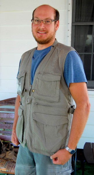 Matt Steinhoff modeling my Domke Vest 07-16-2009