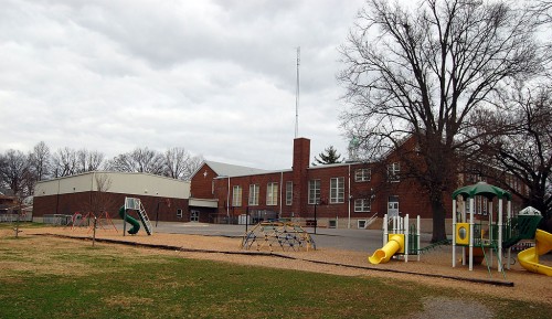 Frankilin School rear, showing gym 03-16-2010