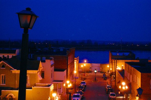 View of Themis and river from Common Pleas Courthouse 03-24-2010
