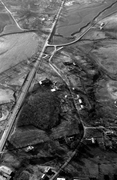 Kingsway Drive with Cape LaCroix Creek at top 1966