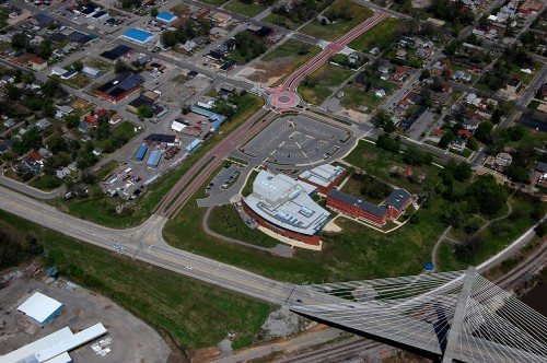 Aerial photos of Southeast Missouri State University River Campus area