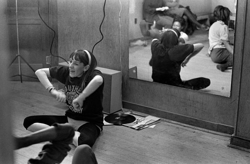 SEMO student works with girls at South Cape Civic Center 02-22-1967