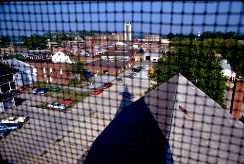 View from Trinity Lutheran Church bell tower 08-1978