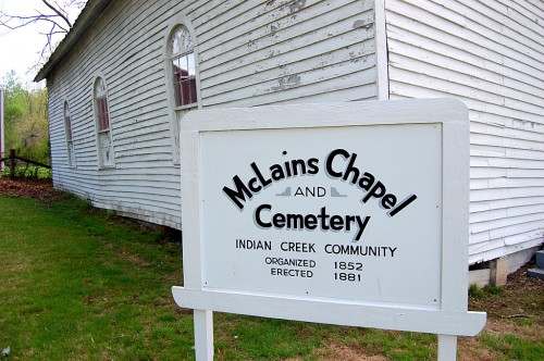 McLains Chapel in Indian Creek Community 04-20-2011