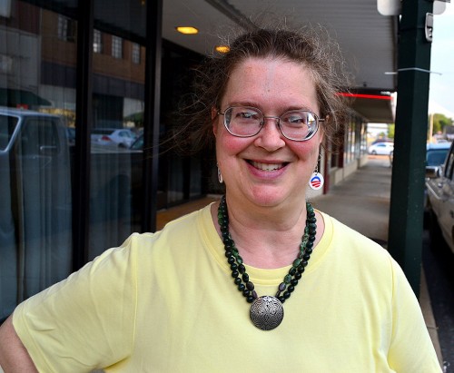 Main Street Yarn Bomber Dr. Bambi Robinson 07-06-2012