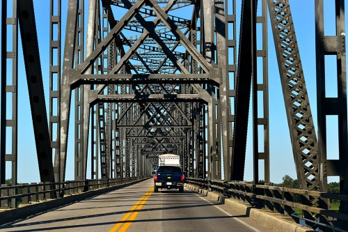 Bridge over Ohio River headed out of Cairo, IL 08-06-2012