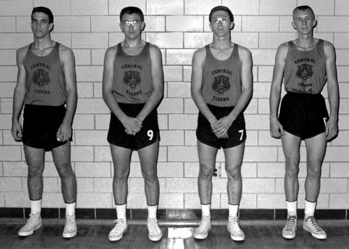 Central High School athete mug shots c 1966