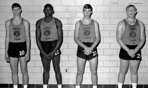 Central High School athete mug shots c 1966