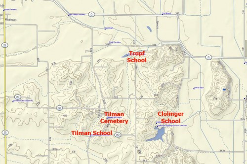 Tilman Area Map