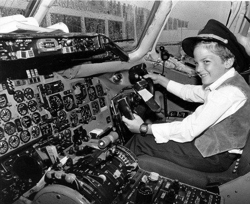 Adam Steinhoff in jet at Palm Beach International Airport