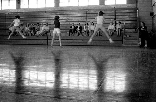 Central High School cheerleader tryouts 04-29-1967