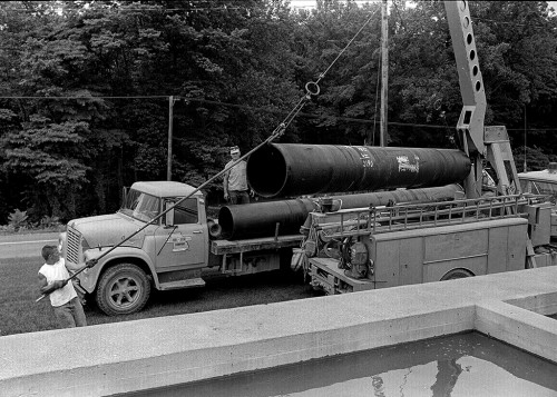 Cape water plant gets new settling basin 07-06-1967