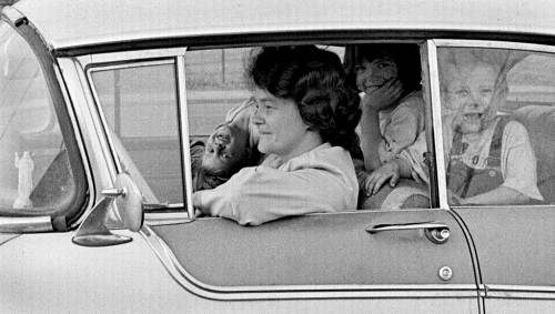 Woman w kids in car 03-21-1969 64