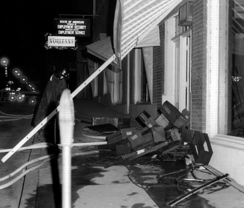 Fire at Harris Motor Car Co c 1965