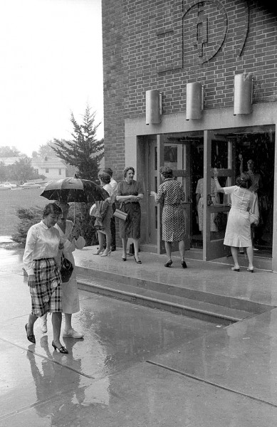 A rainy day at CHS c 1965