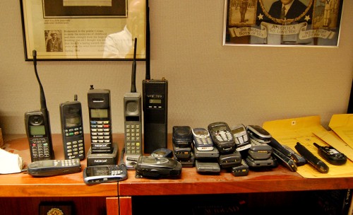 Cell phones in Ken Steinhoff office at PBNI 08-27-2008