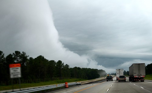 I-75 Rain storm GA 08-18-2013