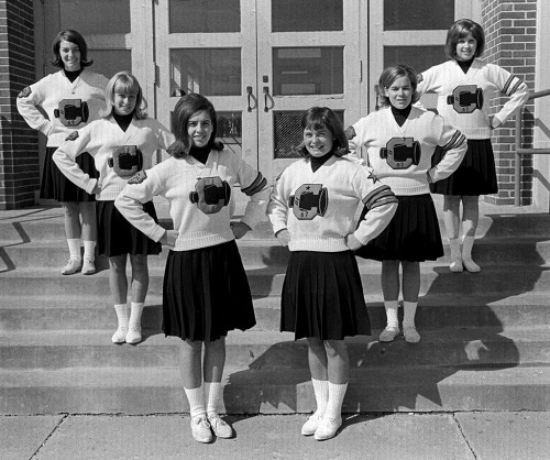 1967 Central High School cheerleaders