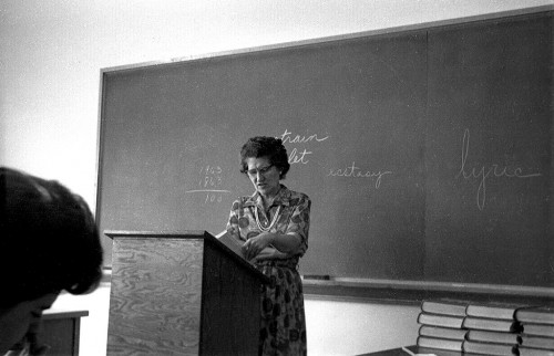 Mary Z Reed, CHS English teacher, c 1964