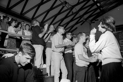 Central High School pep rally c 1965